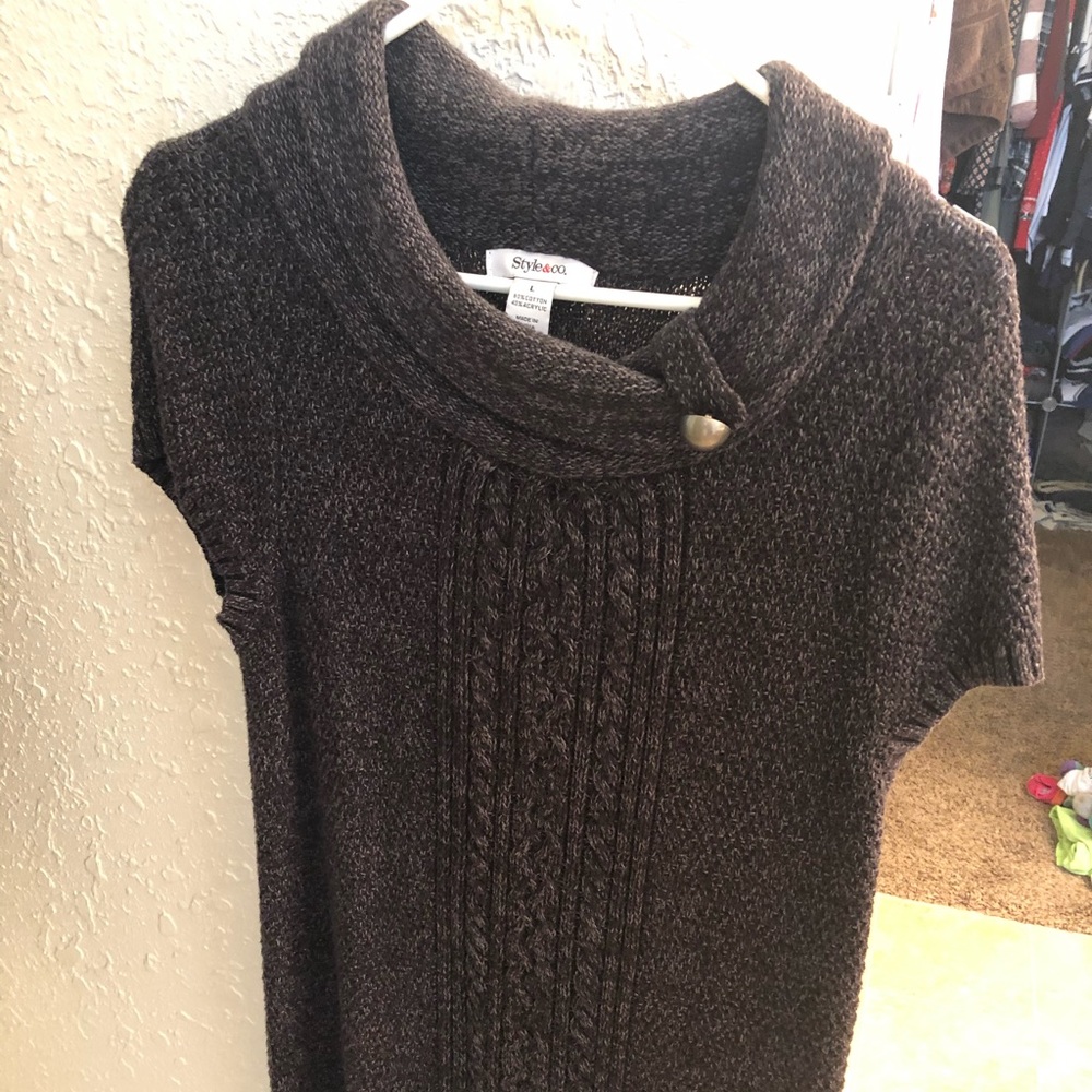 Style and Co sweater dress gray